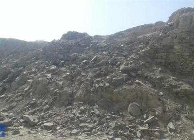 خسارت زلزله به قلعه پیشین راسک در شهرستان سرباز