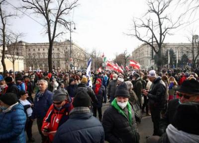 کرونا؛ تظاهرات مردان سیاه پوش در دانمارک، بازداشت صدها نفر در بلژیک و مجارستان، ممنوعیت تجمع در اتریش
