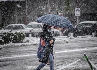 شدت بارش برف و باران در 6 استان ، شرایط جوی تهران در 2 روز آینده ، وزش باد شدید و گرد و خاک در 8 استان